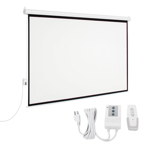 Ecran Pantalla para Proyector 100″ Retráctil Electrónico, Blanco mate