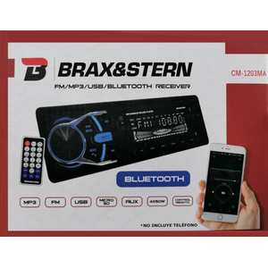 Autoradio 1 Din Brax&Stern Bluetooth Fm Mp3 Usb Cm-1203Ma
