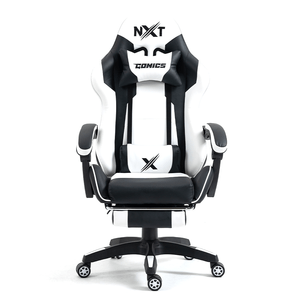 Silla gamer NXT Modelo COMICS Pro tapiz cuero PU, máx. 200 kg, inclinación 155°, diseño Duality