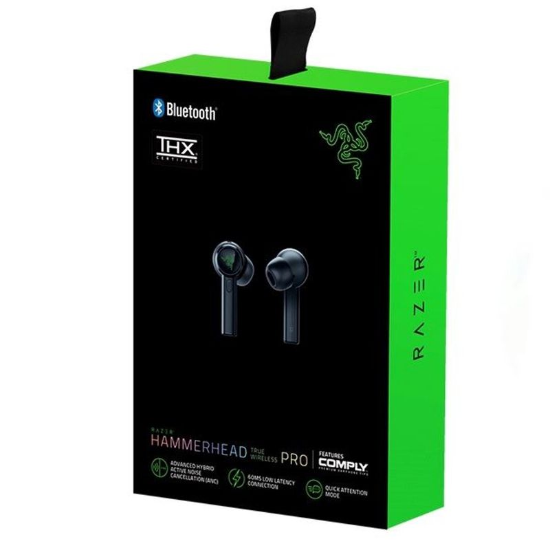 Audífonos Razer Hammerhead True Wireless Pro TWS, empaque