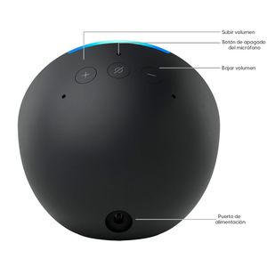 Altavoz inteligente Amazon Echo Pop control de voz Alexa, negro