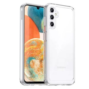 Case para Samsung Galaxy A34, amortiguador de choques, protección de cámaras, transparente