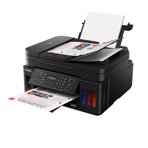 Impresora multifuncional Canon Pixma G7010 Wi-Fi, Dúplex, inyección de tinta, con tanques recargables + 4 botellas de tinta