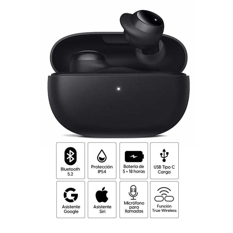 Xiaomi Redmi Buds 3 Lite true wireless IP54 negro, especificaciones