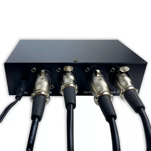 Phantom Power 48V para 2 micrófonos condensadores de estudio, negro