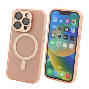 Case para iPhone 13 Pro Max con Magsafe para carga inalámbrica, rosado