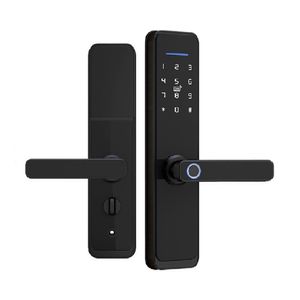 Cerradura digital semiautomática Homekit X3, conexión wifi, 5 pestillos, negro