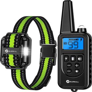 Collar de entrenamiento Delupet para perros, control remoto, impermeable