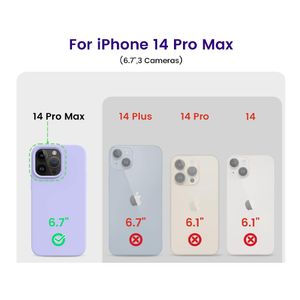 Case para iPhone 14 Pro max, amortiguador de choques, lila