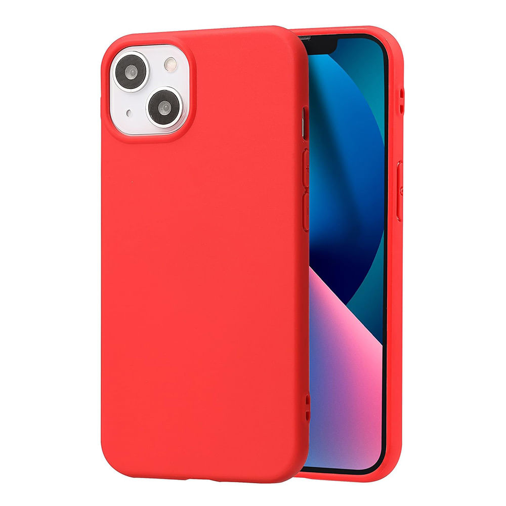 Case para iPhone 13, amortiguador de choques, rojo