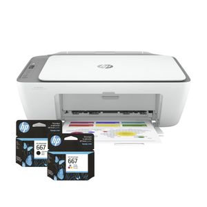 Impresora Multifuncional HP Deskjet Ink Advantage 2775, conexión wifi, blanco, incluye cartuchos