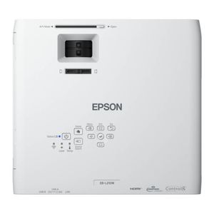 Proyector multimedia Epson Powerlite L210W, 4500 lúmenes, WXGA (1280 x 800), proyecta hasta 300”, control remoto, blanco