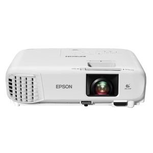 Proyector multimedia Epson Powerlite 119W, WXGA (1280 x 800), 4000 lúmenes, proyecta hasta 320”, control remoto, blanco