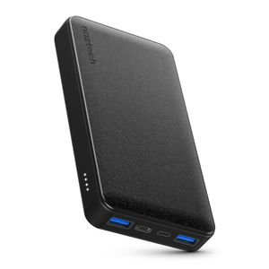 Batería Externa Naztech 10000 Mah, 18W, 1 USB-A + 1 USB-C, negro