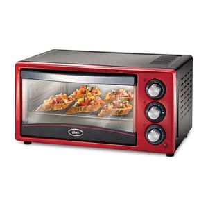 Horno eléctrico Oster TSSTTV15LTR 1500w, 15 litros, máx. 230°C, rojo