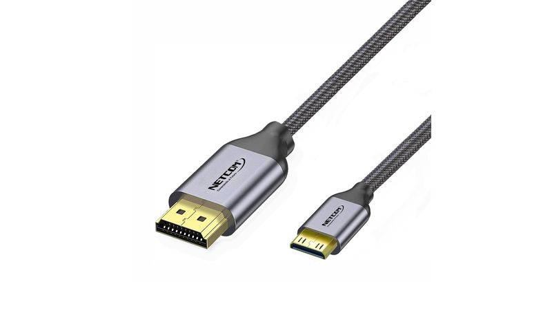 Cable Mini Hdmi a Hdmi 10 Metros NETCOM 2.0 4K 60 Hz ULTRA HD eARC