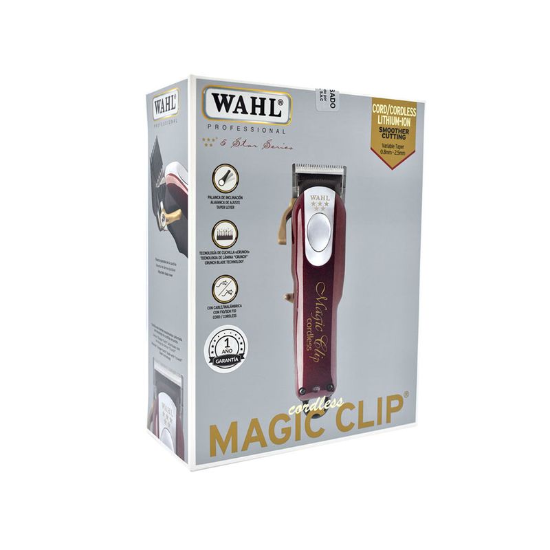 Cortadora Wahl Magic Clip 5 Stars, Motor de 5500 RPM, Con y Sin cable ...