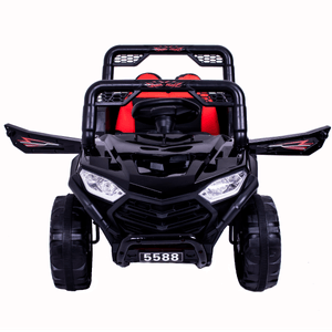 Carro a batería Genérico cuatrimoto 12v, bluetooth, negro