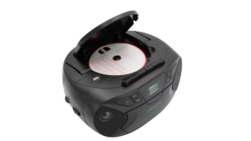 Radio Boombox Retro Philco Con Cd Cassette Y Bluetooth Pjc2050Bt-Bk -  Coolbox