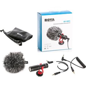 Micrófono Boya BY-MM1, cardiodie condensador, compatible con cámaras, celulares y grabadoras