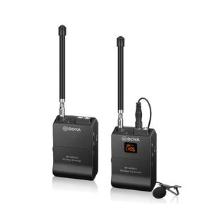 Micrófono Boya BY-WFM12, inalámbrico, compatible con cámaras y celulares, negro