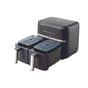 Freidora de aire dual Oster 2184263, 1800 watts, 7.6 litros, negro