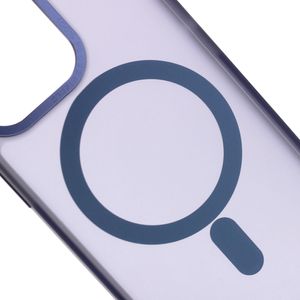 Case para iPhone 13 Pro con MagSafe para carga inalámbrica, para accesorios magnéticos, rígido, mate traslúcido azul