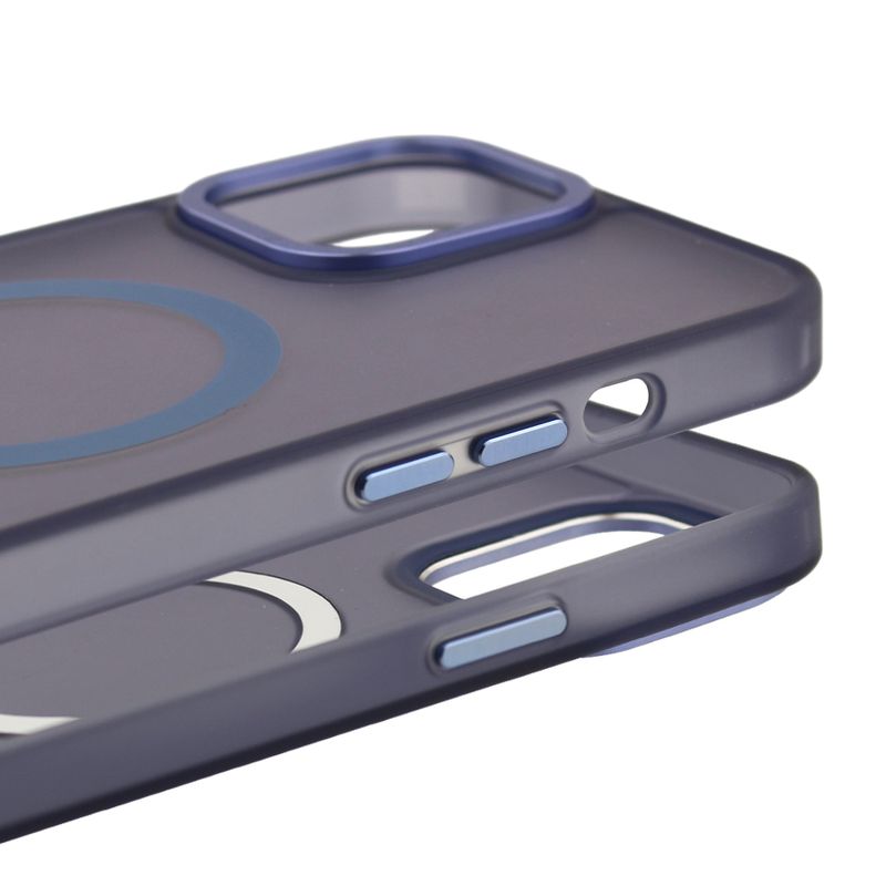 TENDLIN Cover Rigida Per IPhone 13 Mini - Blu Traslucido, Paraurti Morbido, Anti-Impronta