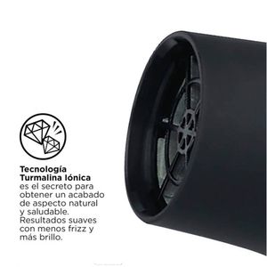 Secador de cabello Revlon Smooth Brillance 2000W, 1 nivel de velocidad, 3 niveles de temperatura, negro