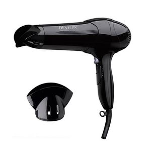 Secador de cabello Revlon control de Frizz 2000W, 2 niveles de velocidad, 2 niveles de temperatura, negro