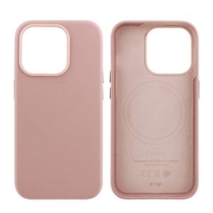 Case para iPhone 12/12 Pro , piel sintentica, con MagSafe para carga inalámbrica, para accesorios magnéticos, rosado