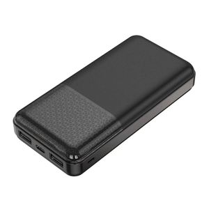 Batería externa Izuum MP33 20000 mAh, 12W, 2 usb + 1 tipo c, negro