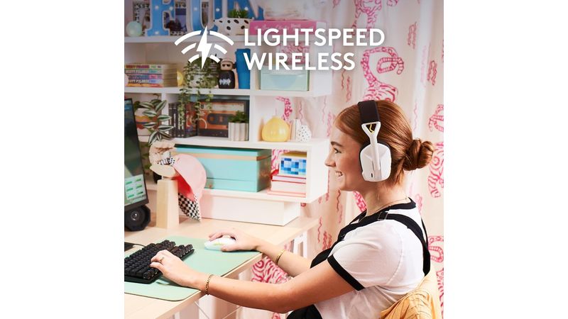 Audífonos gamer inalámbricos Logitech G435 Lightspeed + ratón inalámbrico  para juegos G305 Lightspeed, blanco - Coolbox