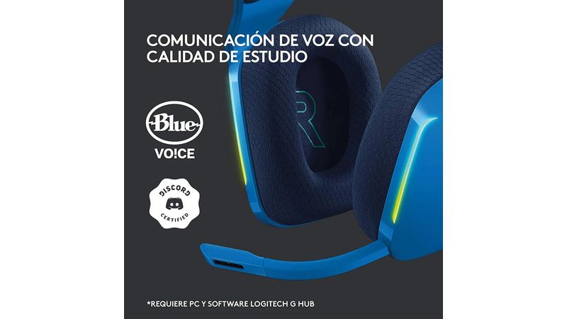 Audífonos Gamer Inalámbricos G733 Con Micrófono Azul