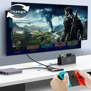 Pack Switcher HDMI Bidireccional 4K 60Hz 2 en 1 + Cable HDMI 2.1