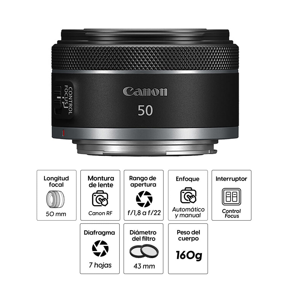 RF 50mm f/1.8 STM  Canon Tienda Online