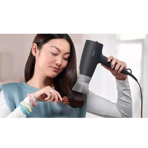 Secador de cabello Philips BHD351_10, 2100W, cable 1.8 m, 6 niveles de temperatura, negro