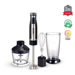 Batidora de Inmersion 5 en 1 Record 2106100013, 700 watts, capacidad 800 ml, acero inoxidable