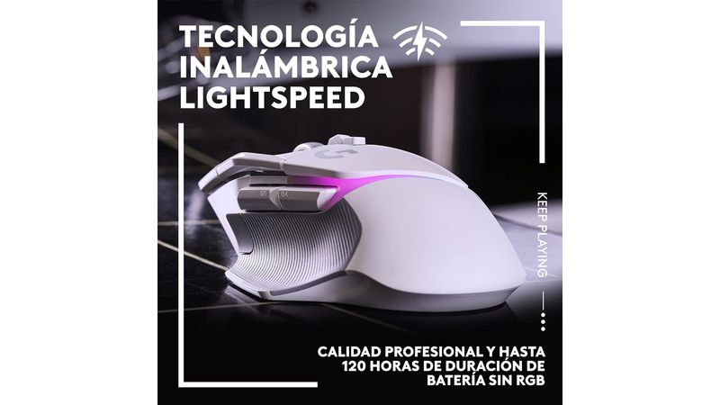 Mouse gamer inalámbrico Logitech G502 Xplus Lightpeed Wireless, receptor  usb, 25600 dpi, 13 botones, RGB, negro - Coolbox