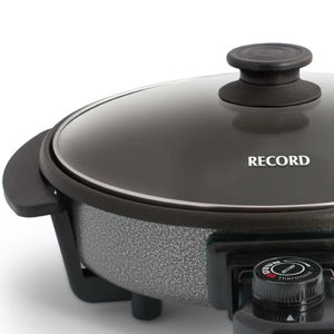 Sartén Eléctrica REC-CLSENE101, 1200 watts, temperatura máx 250°C, negro