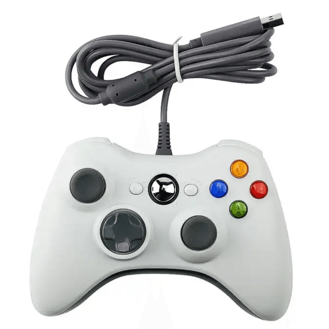 Mando con Cable Usb para Xbox 360 Pc Windows Joystick NJX301 Blanco -  Coolbox