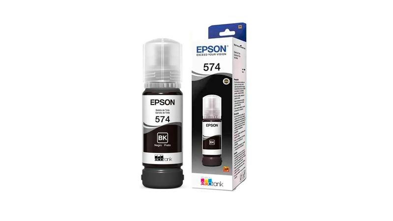 Botella de tinta Epson 544 original Negra, Botella de tinta Epson T 544  Negra original