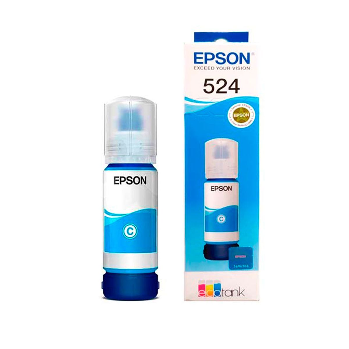 Botella de Tinta Epson T524220 Cian L6580/ L15150/ L15160