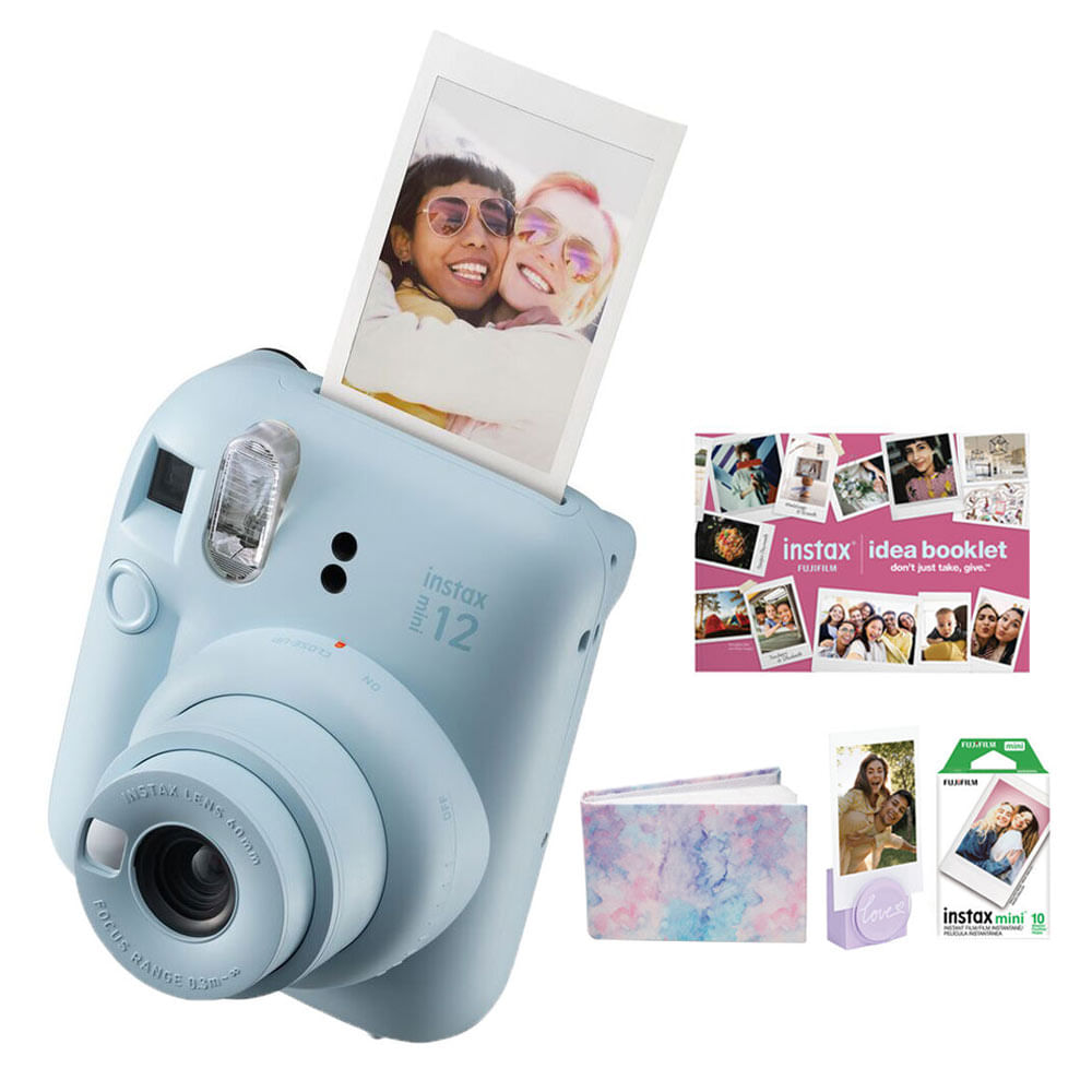 Cámara Fujifilm Instax Mini 12 Exposición automática, lente 60mm, rosa -  Coolbox