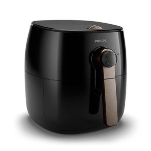 Freidora de Aire Philips Premium HD9721_94, temperatura máx 200°, panel análogo, negro