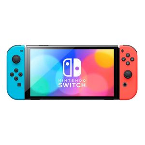 Consola Nintendo Switch Oled 64GB, rojo/azul neón