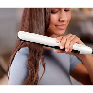 Alisadora Philips BHS515_00, placas de cerámica con aceite de argán, 230°, cable 1.8m, blanco