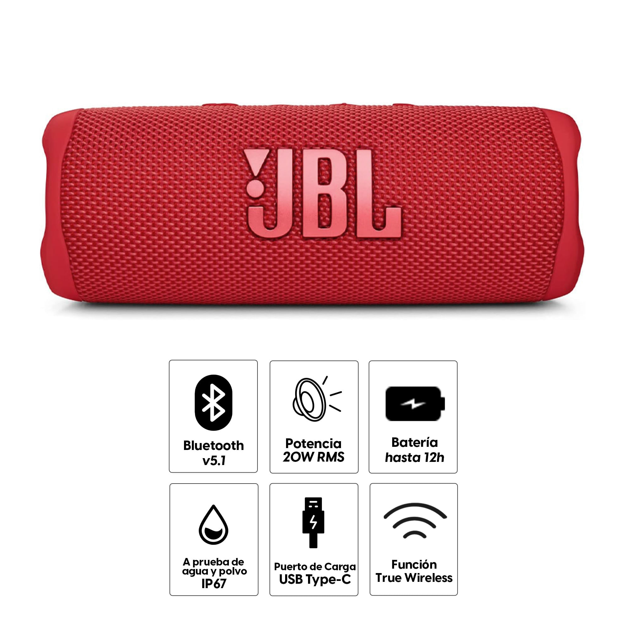 Parlante bluetooth JBL Boombox 3, resistente al agua IP67, hasta 24 horas  de reproducción, negro - Coolbox