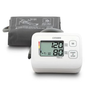 Tensiómetro de Brazo Citizen CHUD304, 99 memorias, pantalla LCD, blanco