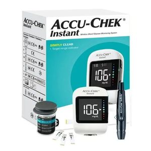 Glucómetro Accu-Chek Instant + 60 Tiras + 110 Lanc